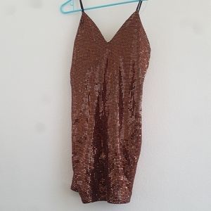 Gold Sequin Dress